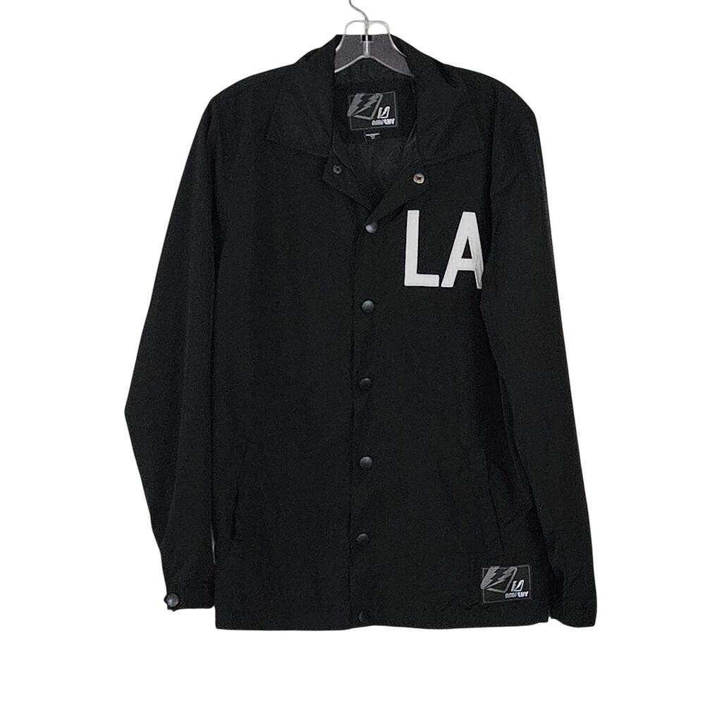 Amplify LA Windbreaker Jacket Black Sz S EUC